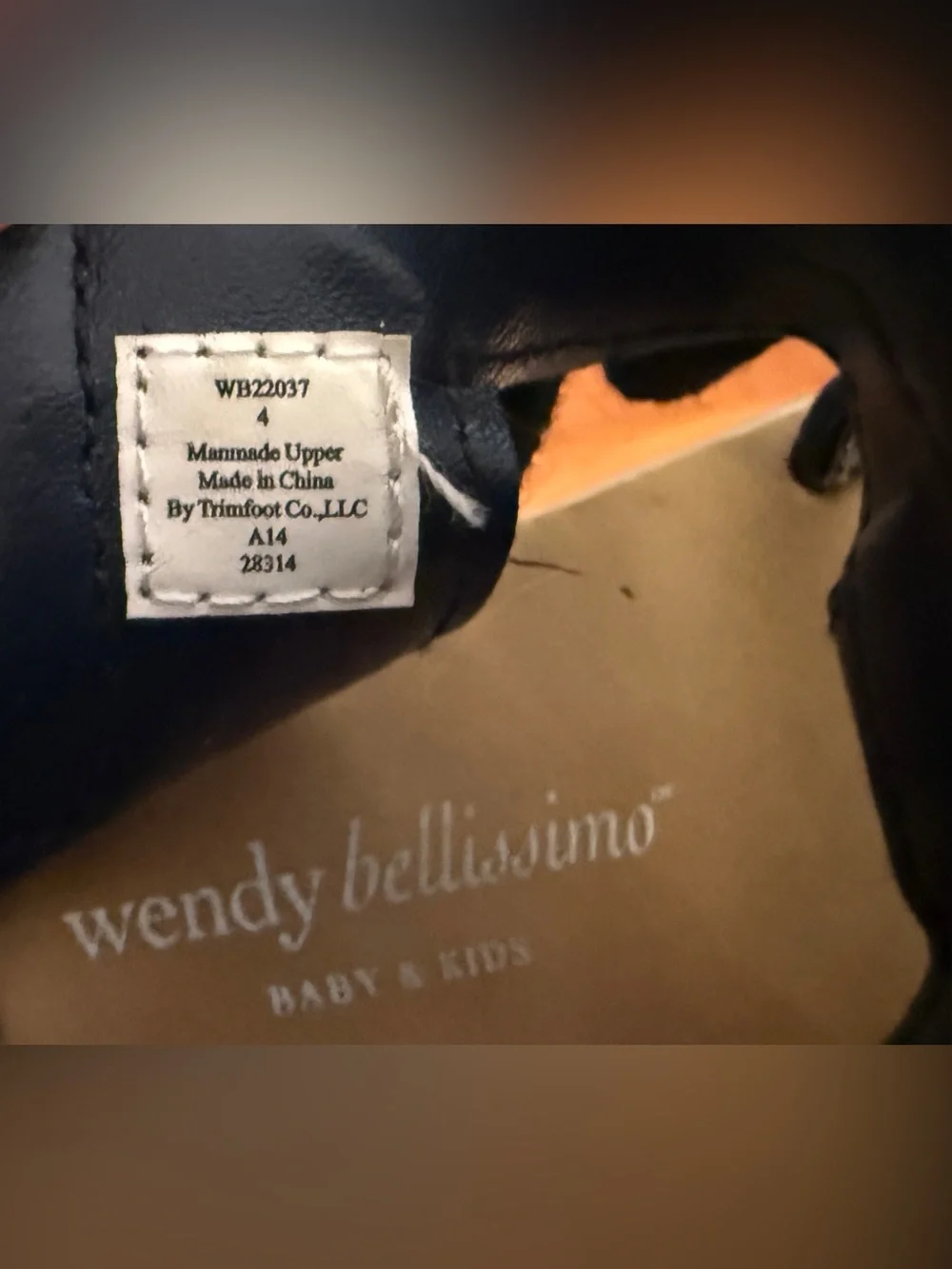 Girls Wendy Bellissimo Navy & Silver Isabella Sandals, Infant Size 4